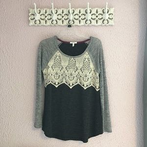 Long Sleeve Lace Shirt